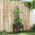 Donica ogrodowa z kratką, brązowa, 40x40x142,5 cm, PP