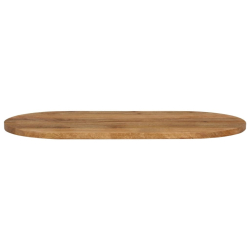 Blat stołu, 100x40x3,8 cm, owalny, lite drewno mango