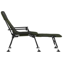 Krzesło wędkarskie z funkcją spania, regulowane nogi do błota