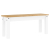 Ławka stołowa Panama, biała, 105x30x45 cm, lite drewno sosnowe
