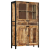 Kredens, 100x40x175 cm, surowe drewno mango