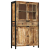 Kredens, 100x40x175 cm, surowe drewno mango