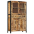 Kredens, 100x40x175 cm, surowe drewno mango