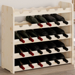 Stojak na wino, 67,5x25x60 cm, lite drewno sosnowe