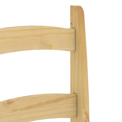 Krzesła stołowe, 2 szt., 40x46x99 cm, lite drewno sosnowe