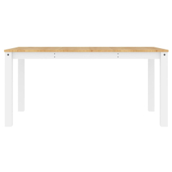 Stół jadalniany Panama, biały, 160x80x75 cm, drewno sosnowe