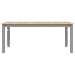 Stół jadalniany Corona, szary, 180x90x75 cm, drewno sosnowe