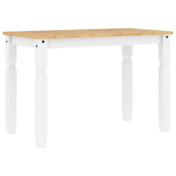 Stół jadalniany Corona, biały, 112x60x75 cm, drewno sosnowe