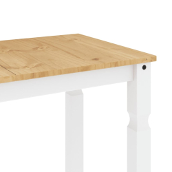 Stół jadalniany Corona, biały, 112x60x75 cm, drewno sosnowe