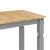 Stół jadalniany Corona, szary, 112x60x75 cm, drewno sosnowe