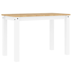 Stół jadalniany Panama, biały, 117x60x75 cm, drewno sosnowe