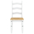 Krzesła stołowe Corona, 2 szt., białe, 42x47x107 cm, sosnowe