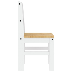 Krzesła stołowe Panama, 2 szt., białe 40x46x90 cm, sosnowe
