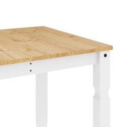 Stół jadalniany Corona, biały, 160x80x75 cm, drewno sosnowe