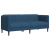Sofa dwuosobowa, niebieska, tkanina