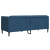Sofa dwuosobowa, niebieska, tkanina