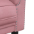 Sofa dwuosobowa, różowa, aksamit