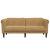 Sofa 2-osobowa, brązowa, aksamitna