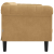 Sofa 2-osobowa, brązowa, aksamitna
