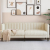 Sofa dwuosobowa, kremowa, tkanina