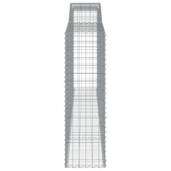 Kosze gabionowe, 20 szt, 400x50x160/180cm, galwanizowane żelazo