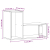 Szafki pod telewizor, 2 szt., czarne, 75x30x50 cm