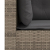 3-osobowa sofa ogrodowa z poduszkami, szara, polirattan