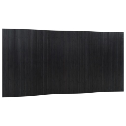 Parawan, czarny, 165x400 cm, bambusowy