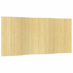 Parawan, jasny naturalny, 165x400 cm, bambusowy