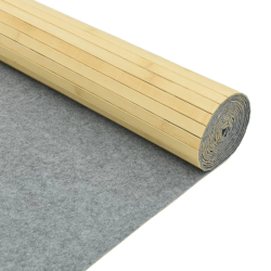 Parawan, jasny naturalny, 165x400 cm, bambusowy