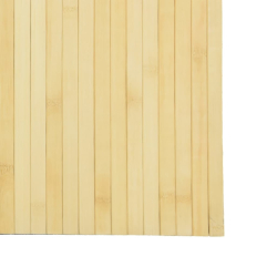 Parawan, jasny naturalny, 165x400 cm, bambusowy
