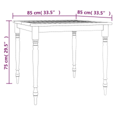 5-cz. zestaw mebli ogrodowych z białymi poduszkami, tekowy