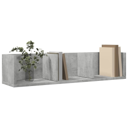 Szafka wisząca, szarość betonu, 75x18x16,5 cm