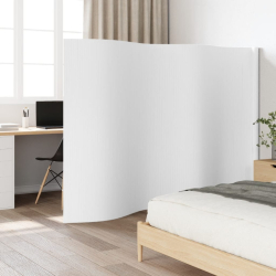 Parawan, biały, 165x400 cm, bambusowy