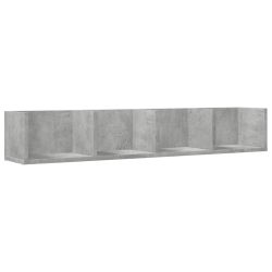 Szafki wiszące, 2 szt., szarość betonu, 99x18x16,5 cm