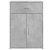 Szafki, 2 szt., szarość betonu, 60x30x84 cm