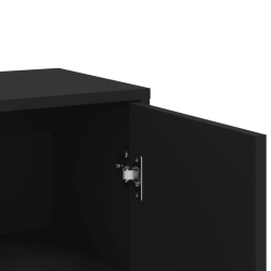 Szafki, 3 szt., czarne, 60x31x84 cm, materiał drewnopochodny