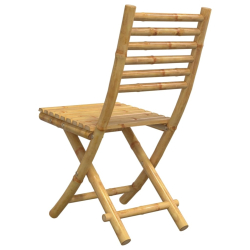 Składane krzesła ogrodowe, 2 szt., 43x54x88 cm, bambusowe