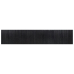 Parawan, czarny, 165x800 cm, bambusowy