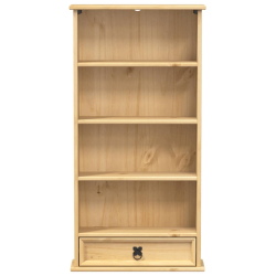 Szafka na płyty CD Corona, 52x17,5x103 cm, lite drewno sosnowe
