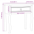 Stolik konsolowy Corona, 73x35x73 cm, lite drewno sosnowe