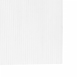 Parawan, biały, 165x600 cm, bambusowy
