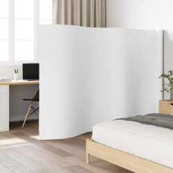 Parawan, biały, 165x600 cm, bambusowy