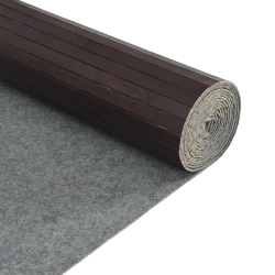 Parawan, ciemnobrązowy, 165x800 cm, bambusowy
