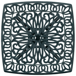 Stolik ogrodowy, zielony, 53x53x53 cm, odlewane aluminium