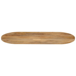 Blat stołu, 120x50x2,5 cm, owalny, lite drewno mango