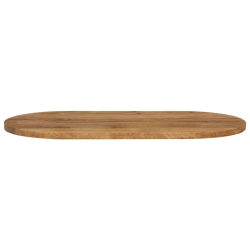Blat stołu, 140x60x3,8 cm, owalny, lite drewno mango
