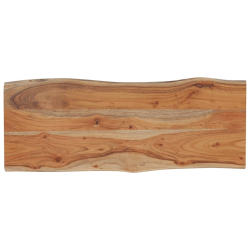 Blat do stołu, 100x40x2,5cm, drewno akacjowe, naturalna krawędź