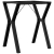Nogi do stołu w kształcie litery Y, 60x50x73 cm, żeliwo