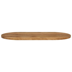 Blat stołu, 120x60x3,8 cm, owalny, lite drewno mango